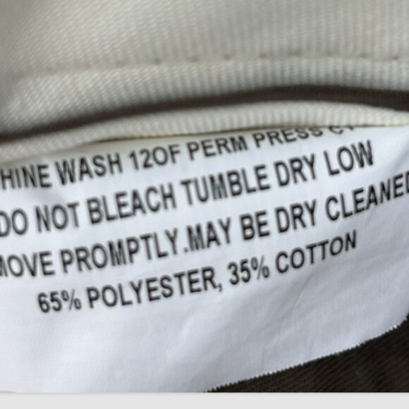 Twinhill UPS Mens 36 x 31"  Brown Work Uniform Chino Pants - Picture 4 of 6